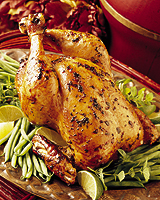 Roast Chicken with Lemon-Thyme Green Beans
