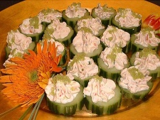 Cucumber and cream cheeze Appetizer